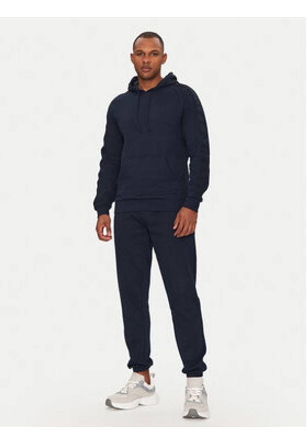 Hugo - HUGO Bluza Liam 50540921 Granatowy Regular Fit. Kolor: niebieski. Materiał: bawełna