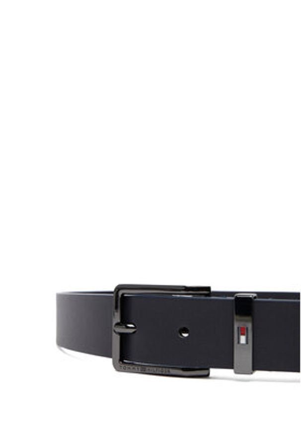 TOMMY HILFIGER - Tommy Hilfiger Pasek Oliver 3.0 AM0AM14183 Granatowy. Kolor: niebieski. Materiał: skóra