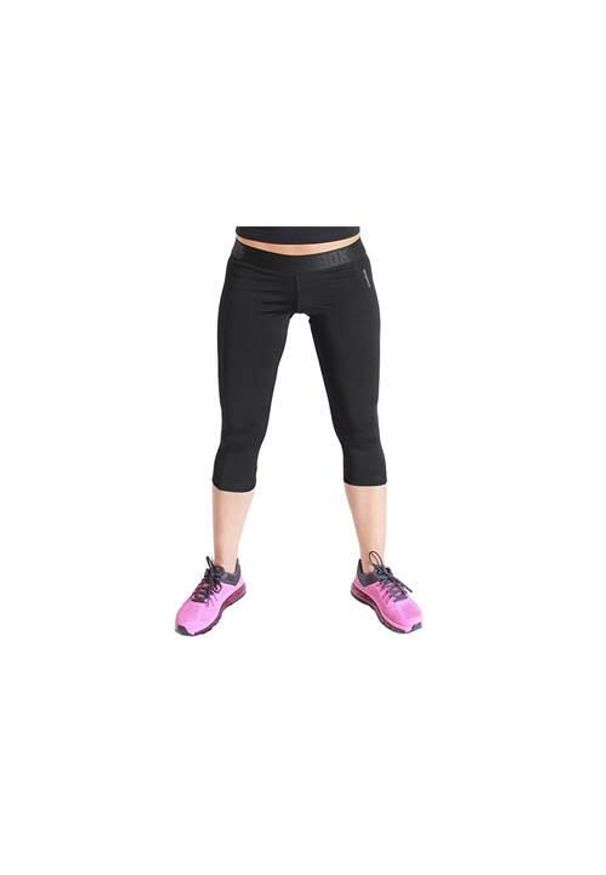 Spodnie sportowe damskie Reebok Wor Capri. Kolor: czarny. Długość: długie