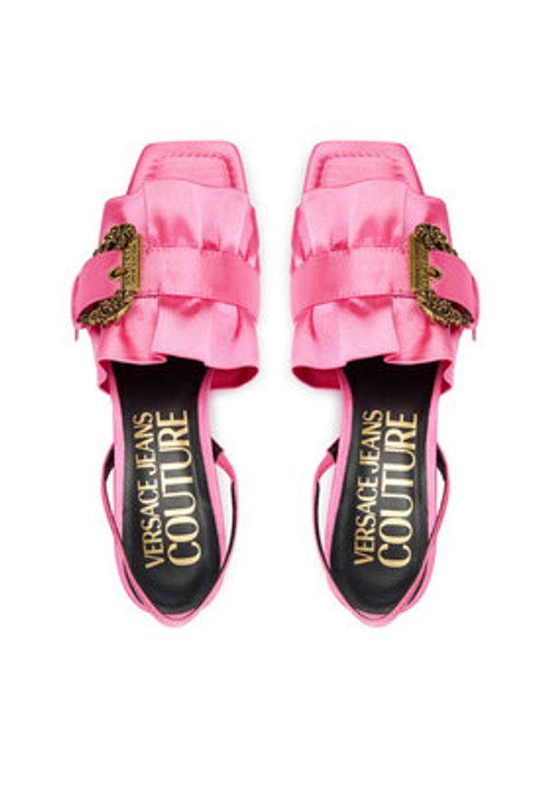 Versace Jeans Couture Sandały 80VA3S48 ZS185 Różowy. Kolor: różowy. Materiał: materiał