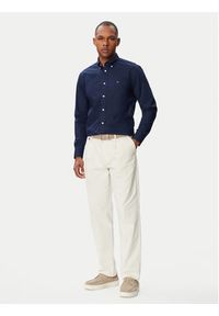 TOMMY HILFIGER - Tommy Hilfiger Koszula MW0MW43429 Granatowy Regular Fit. Kolor: niebieski. Materiał: syntetyk #2