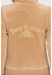 Juicy Couture - JUICY COUTURE Beżowa bluza Arched Metallic. Kolor: beżowy #5