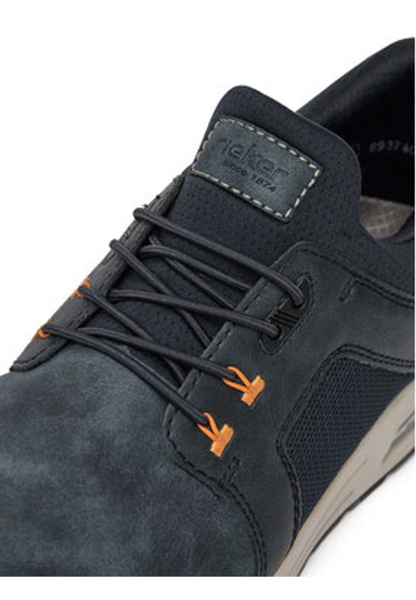 Rieker Sneakersy B1053-14 Granatowy. Kolor: niebieski. Materiał: skóra