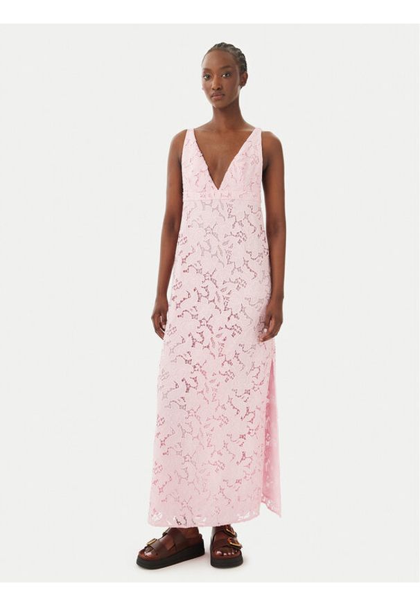 MICHAEL Michael Kors Sukienka letnia MS683HIKR1 Różowy jasny Slim Fit. Kolor: różowy. Materiał: syntetyk. Sezon: lato
