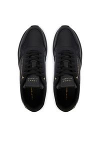 TOMMY HILFIGER - Tommy Hilfiger Sneakersy Retro Runner FW0FW09411 Czarny. Kolor: czarny. Materiał: skóra #6