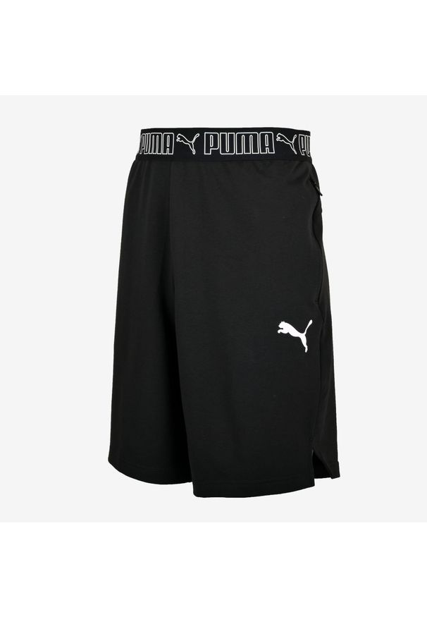 Spodenki fitness męskie Puma. Kolor: czarny. Materiał: poliester, bawełna, elastan. Sport: fitness