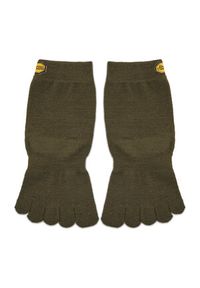 Skarpety wysokie unisex Vibram Fivefingers - Blend Crew S18C01 Military Green. Kolor: zielony. Materiał: wełna, materiał, nylon, lycra #1