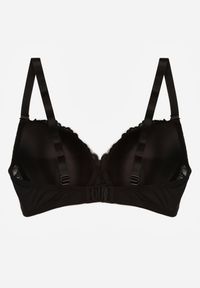 Born2be - Czarny Koronkowy Biustonosz z Kokardką Nealenia. Kolor: czarny. Materiał: koronka. Wzór: koronka #7