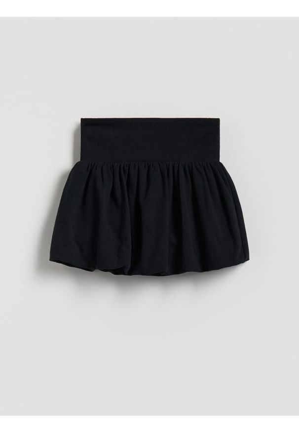 Reserved - Spódnico-szorty - czarny. Kolor: czarny. Materiał: dzianina, bawełna
