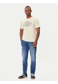 Jack & Jones - Jack&Jones T-Shirt York 12283800 Écru Relaxed Fit. Materiał: bawełna #3