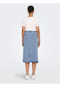 only - ONLY Spódnica jeansowa Bianca 15319268 Niebieski Regular Fit. Kolor: niebieski. Materiał: bawełna #7