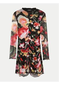 Desigual Sukienka codzienna Manila 24WWVK47 Czarny Slim Fit. Okazja: na co dzień. Kolor: czarny. Materiał: syntetyk. Typ sukienki: proste. Styl: casual #5