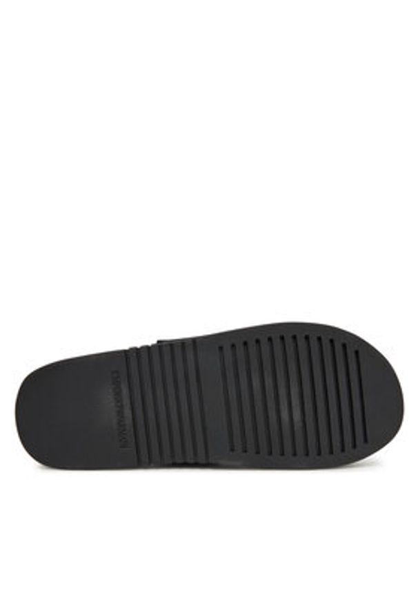 Emporio Armani Sandały X4P141 XR343 K001 Czarny. Kolor: czarny. Materiał: materiał