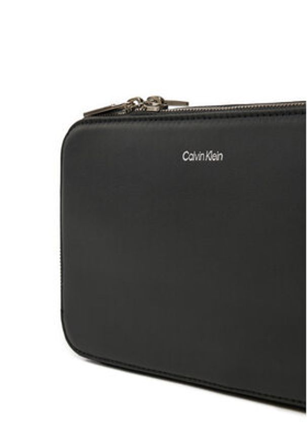 Calvin Klein Saszetka Ck Sleek Camera Bag K50K512750 Czarny. Kolor: czarny. Materiał: skóra