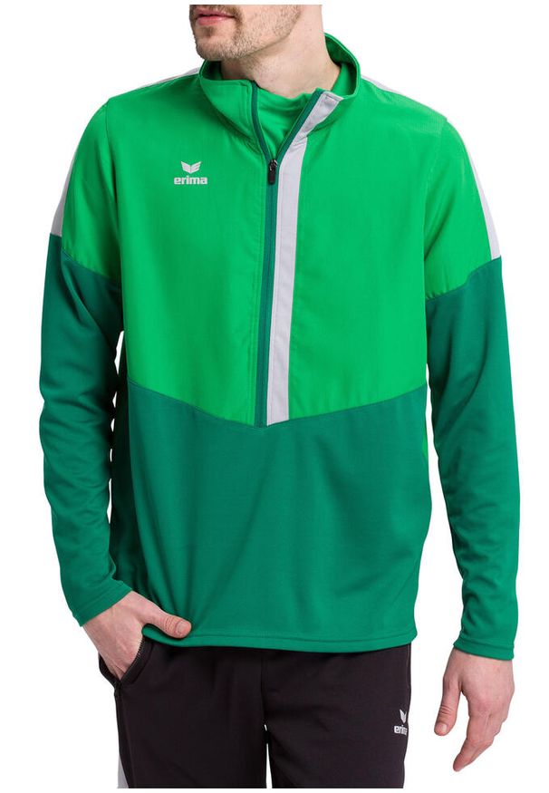 ERIMA - Bluza rozpinana Erima Worker Squad. Kolor: zielony. Materiał: polar. Sport: fitness