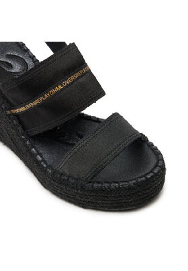 Replay - REPLAY Espadryle GWP4G.000.C0025T Czarny. Kolor: czarny. Materiał: materiał