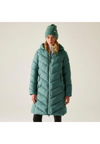 Regatta - Płaszcz damski zimowy ocieplany Anita. Kolor: zielony. Materiał: puch, syntetyk, materiał. Sezon: zima. Sport: turystyka piesza #1