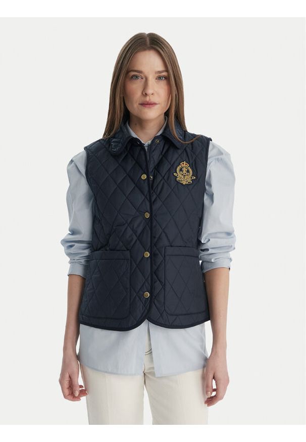 Lauren Ralph Lauren - LAUREN RALPH LAUREN Kamizelka 297P10887001 Granatowy Regular Fit. Kolor: niebieski. Materiał: syntetyk