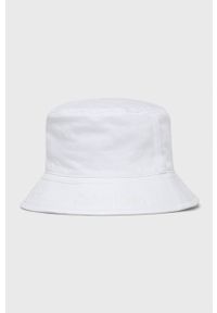 Calvin Klein kapelusz bawełniany kolor czarny bawełniany. Kolor: biały. Materiał: bawełna