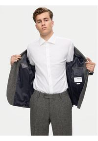 Selected Homme Marynarka 16094332 Szary Slim Fit. Kolor: szary. Materiał: syntetyk