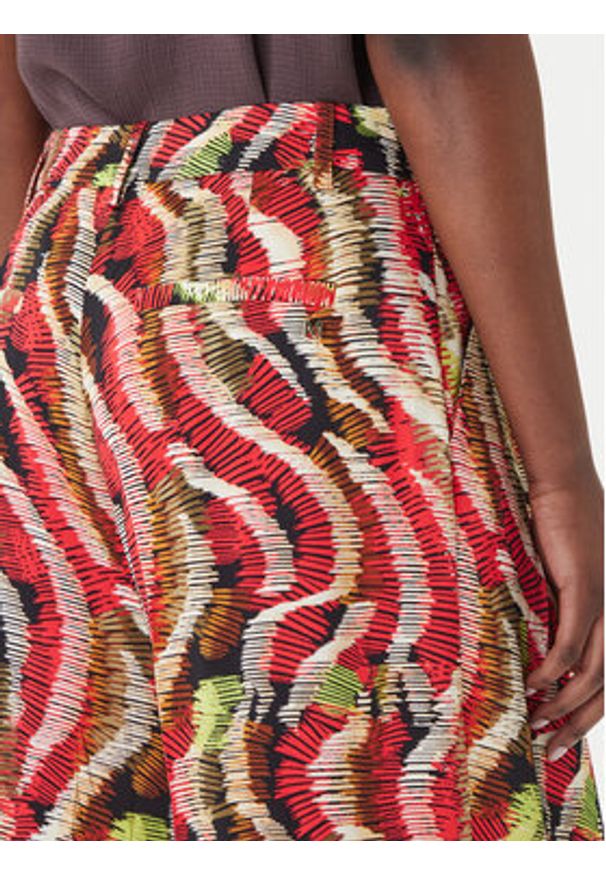 LOLA CASADEMUNT Spodnie materiałowe MS2614027 Kolorowy Wide Leg. Materiał: wiskoza. Wzór: kolorowy