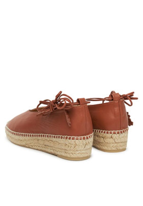 Castañer Espadryle Gea/2/250 025339 Brązowy. Kolor: brązowy. Materiał: skóra