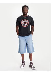 Converse T-Shirt Neon Sign All Star Patch 10027722-A01 Czarny Regular Fit. Kolor: czarny. Materiał: bawełna #4