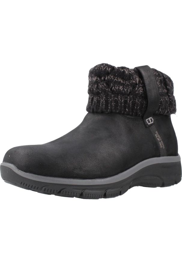 skechers - SKECHERS GOING COZY WEATHER 2 Czarny. Kolor: czarny. Materiał: syntetyk, tkanina. Styl: sportowy