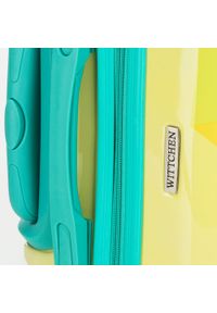 Wittchen - Średnia walizka z ABS-u z nadrukiem żółta. Kolor: żółty. Materiał: guma. Wzór: nadruk. Styl: wakacyjny #9
