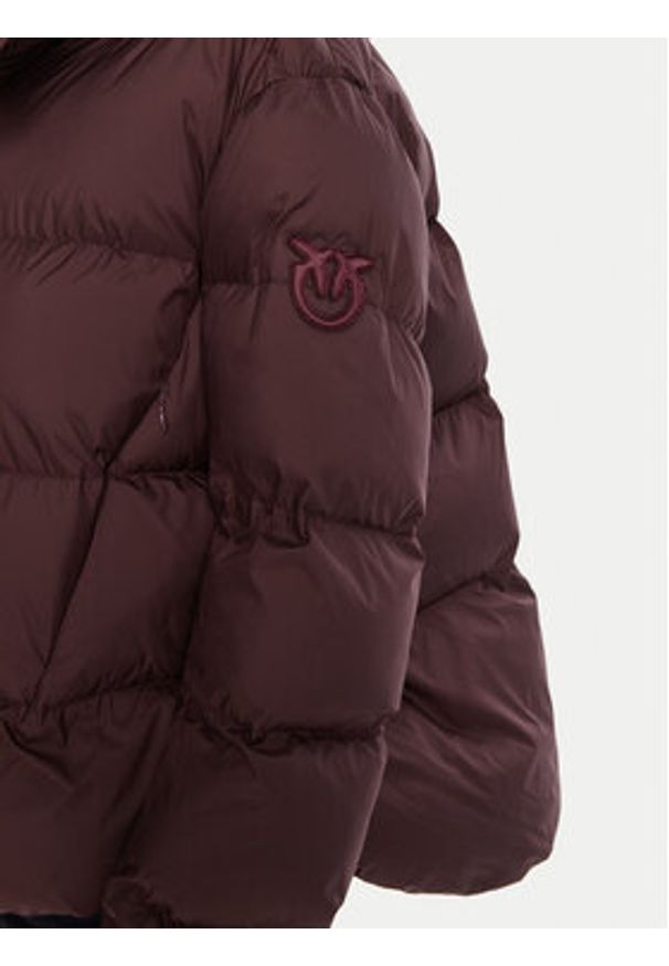 Pinko - PINKO Kurtka zimowa 101602 A2P6bord Bordowy Regular Fit. Kolor: czerwony. Materiał: syntetyk. Sezon: zima