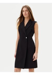 DKNY Sukienka koktajlowa DD5U1H66 Czarny Slim Fit. Kolor: czarny. Materiał: syntetyk. Styl: wizytowy
