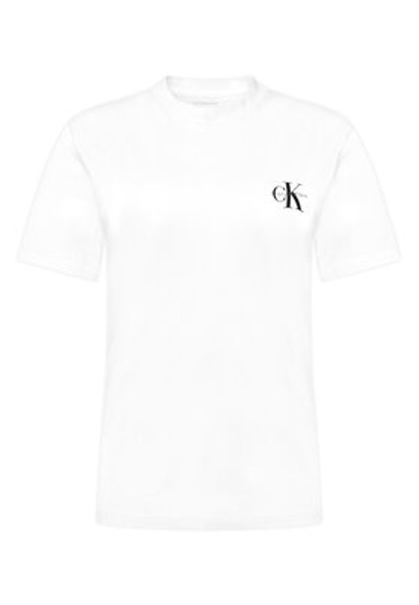 Calvin Klein Jeans Komplet 2 t-shirtów LV047C905G Biały Regular Fit. Kolor: biały. Materiał: bawełna