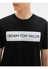 Tom Tailor Denim T-Shirt 1043491 Czarny Regular Fit. Kolor: czarny. Materiał: bawełna #3