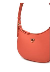 Pinko - PINKO Torebka Half Moon Baby PE 25 PLTT 103538 A0F1 Koralowy. Kolor: pomarańczowy. Materiał: skórzane #4