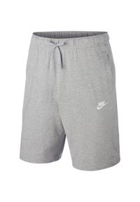 Spodnie sportowe męskie Nike Club Short Jsy. Kolor: biały, wielokolorowy, szary. Długość: krótkie