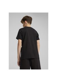 Puma - Młodzieżowa koszulka Essentials Logo Lab PUMA Black. Kolor: czarny. Wzór: nadruk, haft