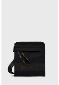 BOSS - Boss Saszetka kolor czarny. Kolor: czarny. Materiał: poliester, poliamid. Wzór: nadruk #1