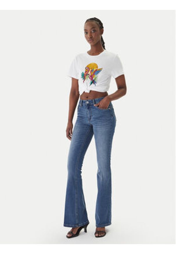 Liu Jo T-Shirt WA6237 JS923 Biały Regular Fit. Kolor: biały. Materiał: bawełna