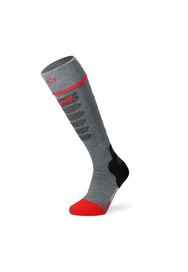 LENZ - Skarpety narciarskie podgrzewane Lenz Heat Sock 5.1 Toe Cap Slim Fit. Kolor: czerwony. Sport: narciarstwo