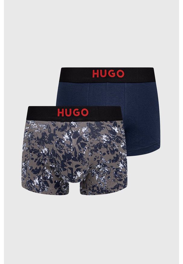 Hugo - HUGO bokserki (2-pack) 50469708 męskie kolor granatowy. Kolor: niebieski