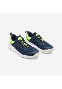 Buty sportowe dla dzieci Decathlon Playful Fast Laces. Kolor: żółty, wielokolorowy, niebieski, zielony. Materiał: kauczuk, tkanina. Szerokość cholewki: normalna