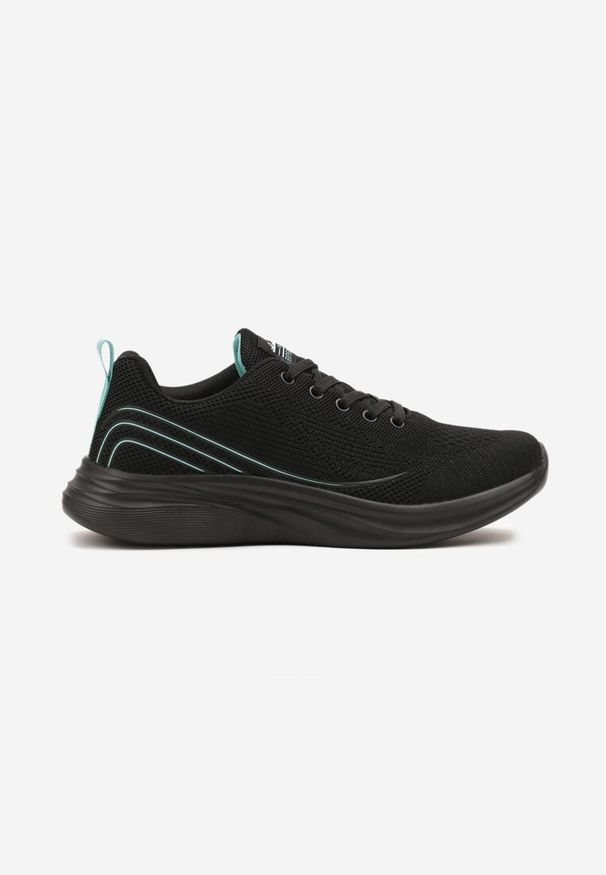 Born2be - Czarno-Miętowe Buty Sportowe Sneakersy Ombre na Piankowej Podeszwie Arelinas. Okazja: na co dzień. Kolor: czarny. Szerokość cholewki: normalna. Sport: fitness