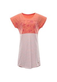 Sukienka damska ALPINE PRO Cleya XS. Kolor: zielony. Materiał: dzianina. Wzór: nadruk. Typ sukienki: sportowe. Styl: sportowy