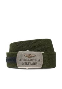 Aeronautica Militare Pasek Męski 231CI295CT3111 Zielony. Kolor: zielony. Materiał: materiał