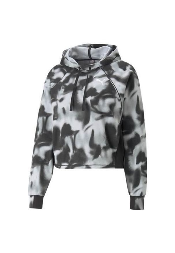 Bluza sportowa damska Puma Modern Sports Aop Hoodie. Typ kołnierza: kaptur. Kolor: szary