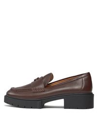Coach Loafersy Leah CB990 Brązowy. Kolor: brązowy. Materiał: skóra #4
