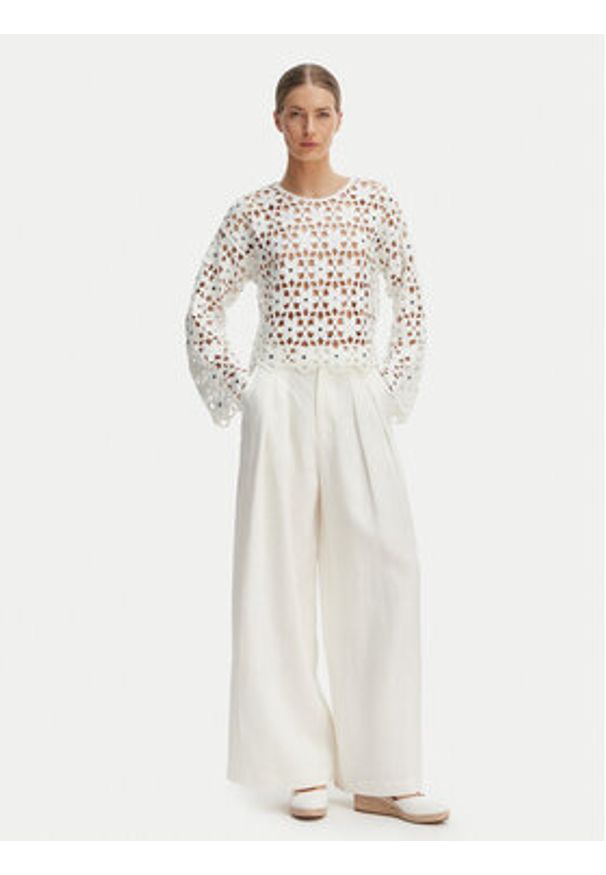 MICHAEL Michael Kors Bluzka MS651ZMKNE Biały Regular Fit. Kolor: biały. Materiał: syntetyk