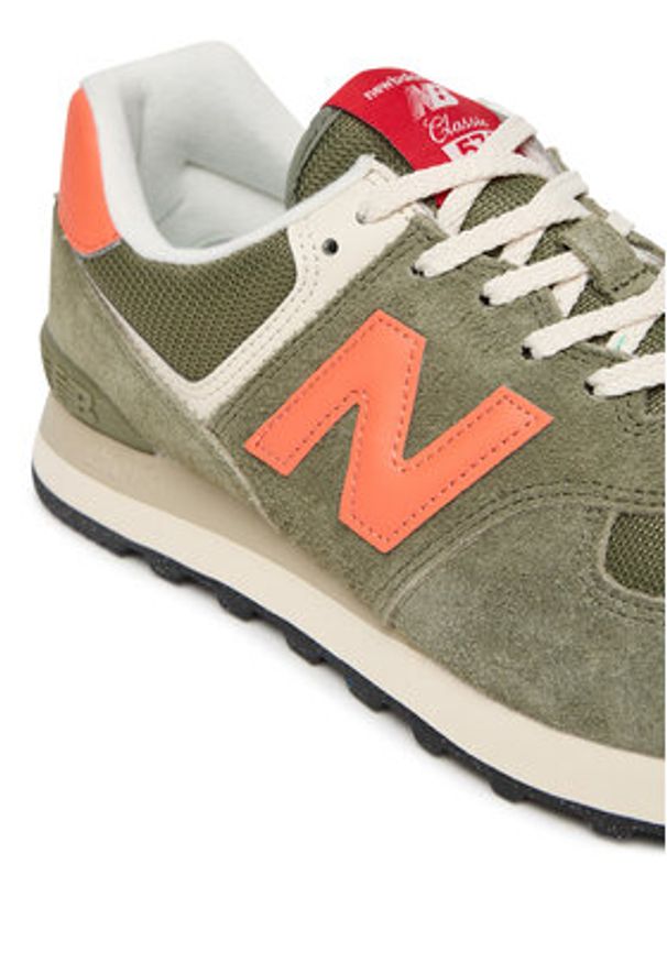 New Balance Sneakersy U574BGR Khaki. Kolor: brązowy. Materiał: zamsz, skóra. Model: New Balance 574
