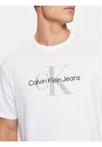 Calvin Klein Jeans T-Shirt Ss Hero Monogram Tee 30s Eu Opt 00040EM286 Biały Regular Fit. Kolor: biały. Materiał: bawełna #3