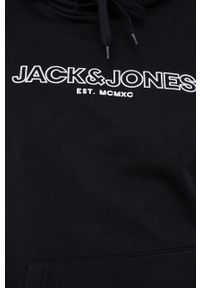 Jack & Jones - Bluza. Okazja: na co dzień. Kolor: czarny. Materiał: dzianina. Wzór: nadruk. Styl: casual #2